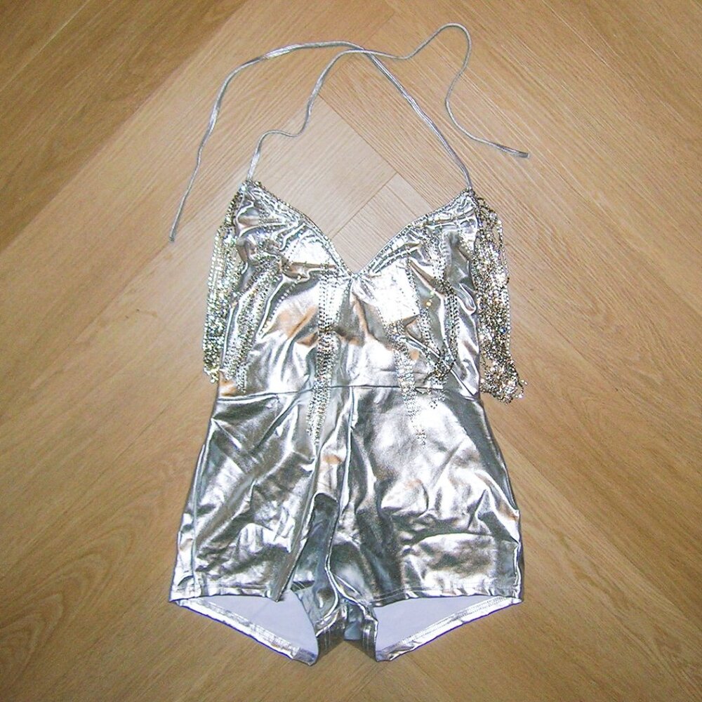 Club Exx Shining Attitude Fringe Romper